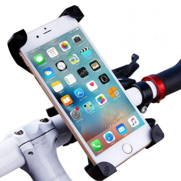 360° Motorcycle Aluminum Alloy Mount Adjustable Handlebar Rack Phone Holder BK 360° Motorcycle Aluminum Alloy Mount Adjustable Handlebar Rack Phone Holder BK